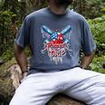 Respect The Drip Baseball American Flag Ice Cream Drip Youth Men's Comfort Colors T-Shirt Denim Respect The Drip Baseball American Flag Ice Cream Drip Youth Men's Comfort Colors T-Shirt Denim