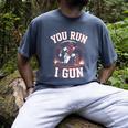 You Run I Gun Baseball Catcher Softball Player Men's Comfort Colors T-Shirt Denim You Run I Gun Baseball Catcher Softball Player Men's Comfort Colors T-Shirt Denim