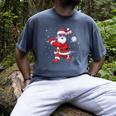 Santa Baseball Christmas Pajamas Xmas Men Kids Boys Men's Comfort Colors T-Shirt Denim Santa Baseball Christmas Pajamas Xmas Men Kids Boys Men's Comfort Colors T-Shirt Denim