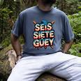 SEIS Siete Guey Baseball Drip Mexico Spanish 67 Slang Boys Men's Comfort Colors T-Shirt Denim SEIS Siete Guey Baseball Drip Mexico Spanish 67 Slang Boys Men's Comfort Colors T-Shirt Denim