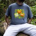 Shamrock Basketball Baseball Drip St Patrick's Day Boys Men Men's Comfort Colors T-Shirt Denim
