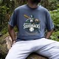 Sioux City Silverbacks Retro Minor League Baseball Men's Comfort Colors T-Shirt Denim