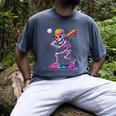Skelton Playing Baseball Halloween Baseball Drip Boys Kids Men's Comfort Colors T-Shirt Denim Skelton Playing Baseball Halloween Baseball Drip Boys Kids Men's Comfort Colors T-Shirt Denim