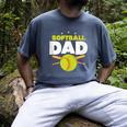Softball Dad Just Like A Baseball Dad Player Men's Comfort Colors T-Shirt Denim Softball Dad Just Like A Baseball Dad Player Men's Comfort Colors T-Shirt Denim