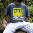 Softball Dad Just Like A Baseball Dad Team Men's Comfort Colors T-Shirt Denim
