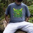 St Patricks Day Baseball Ice Cream Shamrock Baseball Player Men's Comfort Colors T-Shirt Denim St Patricks Day Baseball Ice Cream Shamrock Baseball Player Men's Comfort Colors T-Shirt Denim
