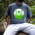 St Patricks Day Shamrock Baseball Irish Boys Kids Men Men's Comfort Colors T-Shirt Denim