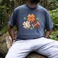 St Patricks Day Shamrock Basketball Baseball Irish Boys Men Men's Comfort Colors T-Shirt Denim