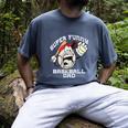 Super Baseball Dad Premium Men's Comfort Colors T-Shirt Denim