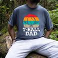 T-Ball Dad Ball Dad Fathers Day Baseball Dad Men's Comfort Colors T-Shirt Denim