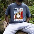 I Teach My Kids To Hit And Steal Baseball Dad American Flag Men's Comfort Colors T-Shirt Denim I Teach My Kids To Hit And Steal Baseball Dad American Flag Men's Comfort Colors T-Shirt Denim