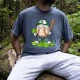 Toddler Baseball Drip Ice Cream Boys Kids St Patricks Day Men's Comfort Colors T-Shirt Denim