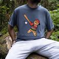 Ugly Christmas Sweater Gingerbread Baseball Toddler Kids Men's Comfort Colors T-Shirt Denim