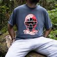 Valentine Baseball Catcher Mask Ice Cream Drip Tee For Boys Men's Comfort Colors T-Shirt Denim Valentine Baseball Catcher Mask Ice Cream Drip Tee For Boys Men's Comfort Colors T-Shirt Denim
