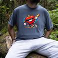 Valentines Day Baseball Dabbing Red Heart Love Boys Men's Comfort Colors T-Shirt Denim Valentines Day Baseball Dabbing Red Heart Love Boys Men's Comfort Colors T-Shirt Denim