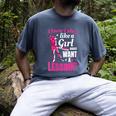 Women's Play Like A Girl Softball Baseball Girls Men's Comfort Colors T-Shirt Denim