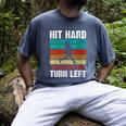 Women's Retro Hit Hard Run Fast Turn Left Baseball Lover Men's Comfort Colors T-Shirt Denim Women's Retro Hit Hard Run Fast Turn Left Baseball Lover Men's Comfort Colors T-Shirt Denim