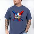 100 Days Of School 100th Day Youth Drip Baseball Boys Kid Men's Comfort Colors T-Shirt Blue Jean 100 Days Of School 100th Day Youth Drip Baseball Boys Kid Men's Comfort Colors T-Shirt Blue Jean