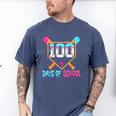 100 Days Of School Baseball Ice Cream Drip 100th Day School Men's Comfort Colors T-Shirt Blue Jean 100 Days Of School Baseball Ice Cream Drip 100th Day School Men's Comfort Colors T-Shirt Blue Jean