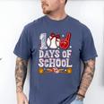100 Days Of School Cute Bow Baseball Boy Girl Teacher Men's Comfort Colors T-Shirt Blue Jean