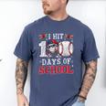 100 Days Of School Dabbing Baseball Hit Student Kids Boys Men's Comfort Colors T-Shirt Blue Jean
