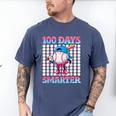100 Days Smarter Baseball Drip Boys 100 Days Of School Kids Men's Comfort Colors T-Shirt Blue Jean