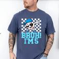5th Birthday Dabbing Baseball Boys Bruh I'm 5 Year Old Men's Comfort Colors T-Shirt Blue Jean