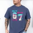 Now Im 6 Next Year I'Ll Be 7 Baseball Ice Cream Drip 67 Meme Men's Comfort Colors T-Shirt Blue Jean