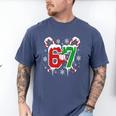 67 Baseball Christmas Candy Cane Snowflake Holiday Sports Men's Comfort Colors T-Shirt Blue Jean 67 Baseball Christmas Candy Cane Snowflake Holiday Sports Men's Comfort Colors T-Shirt Blue Jean