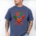 67 Baseball Drip Christmas Meme Six Seven Gen Alpha Slang Men's Comfort Colors T-Shirt Blue Jean