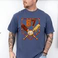 67 Baseball Drip Thanksgiving Six Seven Boys Teens Kids Men's Comfort Colors T-Shirt Blue Jean