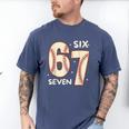 67 Baseball Six Seven 6 7 Meme Kids 67 Teen Boys 6-7 Men's Comfort Colors T-Shirt Blue Jean 67 Baseball Six Seven 6 7 Meme Kids 67 Teen Boys 6-7 Men's Comfort Colors T-Shirt Blue Jean
