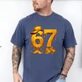 67 Brain Rot Meme Baseball Ice Cream Drip For Kids & Teens Men's Comfort Colors T-Shirt Blue Jean