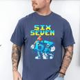67 Six Seven 6-7 Italian Brainrot Kids Baseball Meme Men's Comfort Colors T-Shirt Blue Jean