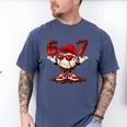 67 Valentine Day Baseball Chocolate Ice Cream Drip Men's Comfort Colors T-Shirt Blue Jean