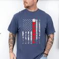 American Flag Baseball Team Baseball Player Baseball Men's Comfort Colors T-Shirt Blue Jean American Flag Baseball Team Baseball Player Baseball Men's Comfort Colors T-Shirt Blue Jean