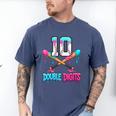 Baseball 10 Year Old Ice Cream Drip 10th Bday Double Digits Men's Comfort Colors T-Shirt Blue Jean Baseball 10 Year Old Ice Cream Drip 10th Bday Double Digits Men's Comfort Colors T-Shirt Blue Jean