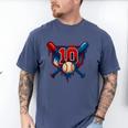 Baseball 10 Year Old Splash Drip 10th Birthday Boy Number 10 Men's Comfort Colors T-Shirt Blue Jean Baseball 10 Year Old Splash Drip 10th Birthday Boy Number 10 Men's Comfort Colors T-Shirt Blue Jean
