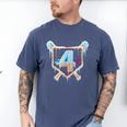 Baseball 4 Year Old Ice Cream Drip 4th Birthday Boy Number 4 Men's Comfort Colors T-Shirt Blue Jean Baseball 4 Year Old Ice Cream Drip 4th Birthday Boy Number 4 Men's Comfort Colors T-Shirt Blue Jean