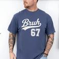 Baseball 6 7 Bruh Number 67 Six Seven Meme Boys Kids Men's Comfort Colors T-Shirt Blue Jean