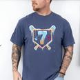 Baseball 7 Year Old Ice Cream Drip 7th Birthday Boy Number 7 Men's Comfort Colors T-Shirt Blue Jean Baseball 7 Year Old Ice Cream Drip 7th Birthday Boy Number 7 Men's Comfort Colors T-Shirt Blue Jean