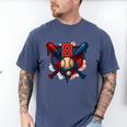 Baseball 8 Year Old Splash Drip 8th Birthday Boy Number 8 Men's Comfort Colors T-Shirt Blue Jean Baseball 8 Year Old Splash Drip 8th Birthday Boy Number 8 Men's Comfort Colors T-Shirt Blue Jean