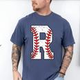 Baseball Alphabet Monogram Initial Letter R Men's Comfort Colors T-Shirt Blue Jean Baseball Alphabet Monogram Initial Letter R Men's Comfort Colors T-Shirt Blue Jean