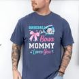 Baseball Or Bows Your Mommy Loves You Gender Reveal Matching Men's Comfort Colors T-Shirt Blue Jean