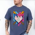 Baseball Boys Ice Cream Drip Baseball Men's Comfort Colors T-Shirt Blue Jean