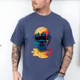 Baseball Catcher Mask Ice Cream Dripping Baseball Fan Boys Men's Comfort Colors T-Shirt Blue Jean Baseball Catcher Mask Ice Cream Dripping Baseball Fan Boys Men's Comfort Colors T-Shirt Blue Jean