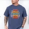 Baseball In My Chill Baseball Dad Era Retro Bright Vibes Men's Comfort Colors T-Shirt Blue Jean Baseball In My Chill Baseball Dad Era Retro Bright Vibes Men's Comfort Colors T-Shirt Blue Jean