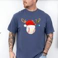 Baseball Christmas Reindeer Santa Hat Sports Player Xmas Men's Comfort Colors T-Shirt Blue Jean Baseball Christmas Reindeer Santa Hat Sports Player Xmas Men's Comfort Colors T-Shirt Blue Jean