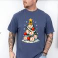 Baseball Christmas Tree Lights Santa Sport Player Lover Xmas Men's Comfort Colors T-Shirt Blue Jean Baseball Christmas Tree Lights Santa Sport Player Lover Xmas Men's Comfort Colors T-Shirt Blue Jean