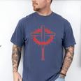 Baseball Cross Bats Pitcher Jesus Faith Men's Comfort Colors T-Shirt Blue Jean Baseball Cross Bats Pitcher Jesus Faith Men's Comfort Colors T-Shirt Blue Jean